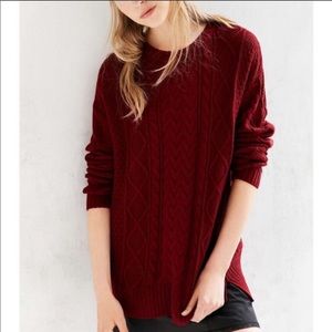 UO BDG Cable Knit Sweater S EUC